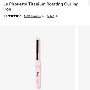 NWT Lange Titanium Rotating curling iron